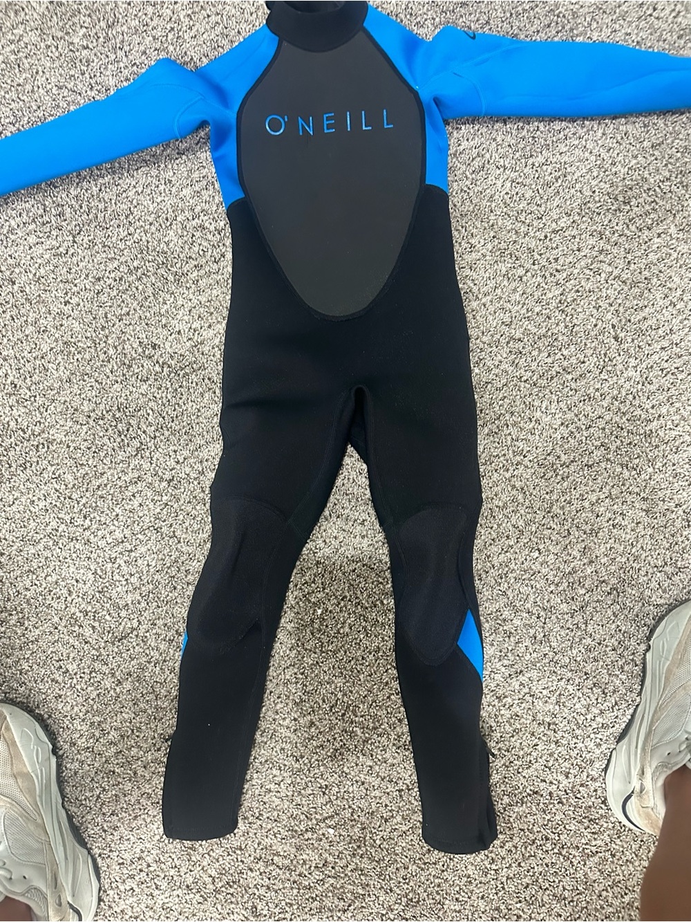 O'Neill Black and Bright Blue Kids Full Wetsuit One-Piece